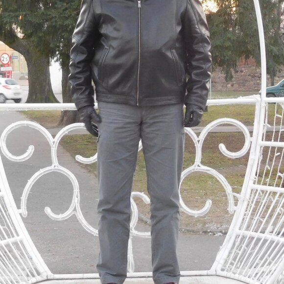 Boston Harbour Men's XXL New Zealand Lamb Leather Jacket - Picture 9 of 10